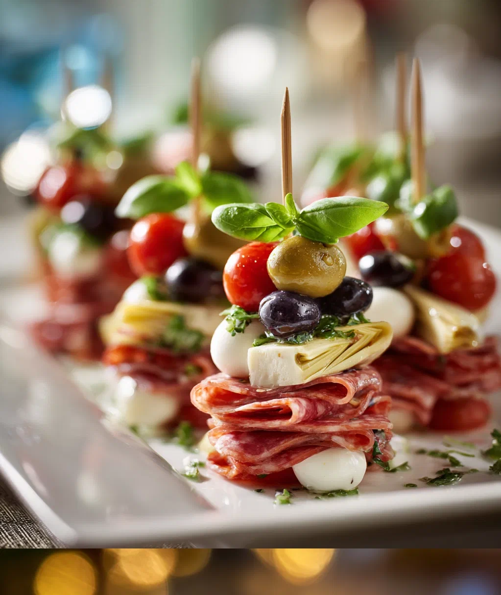 antipasto skewers appetizer