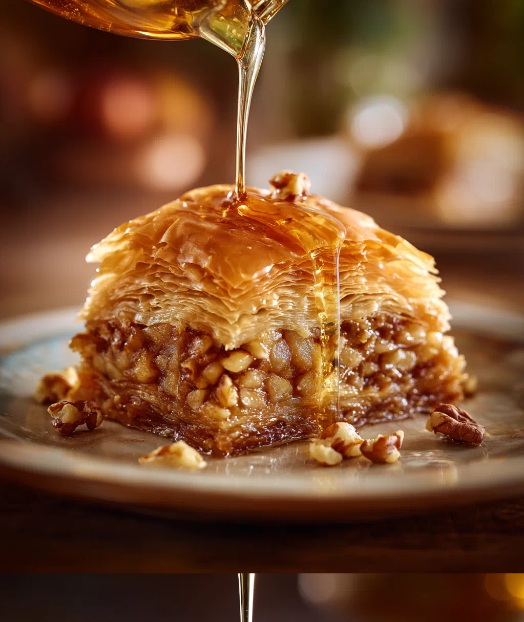 apple pie baklava with maple syrup