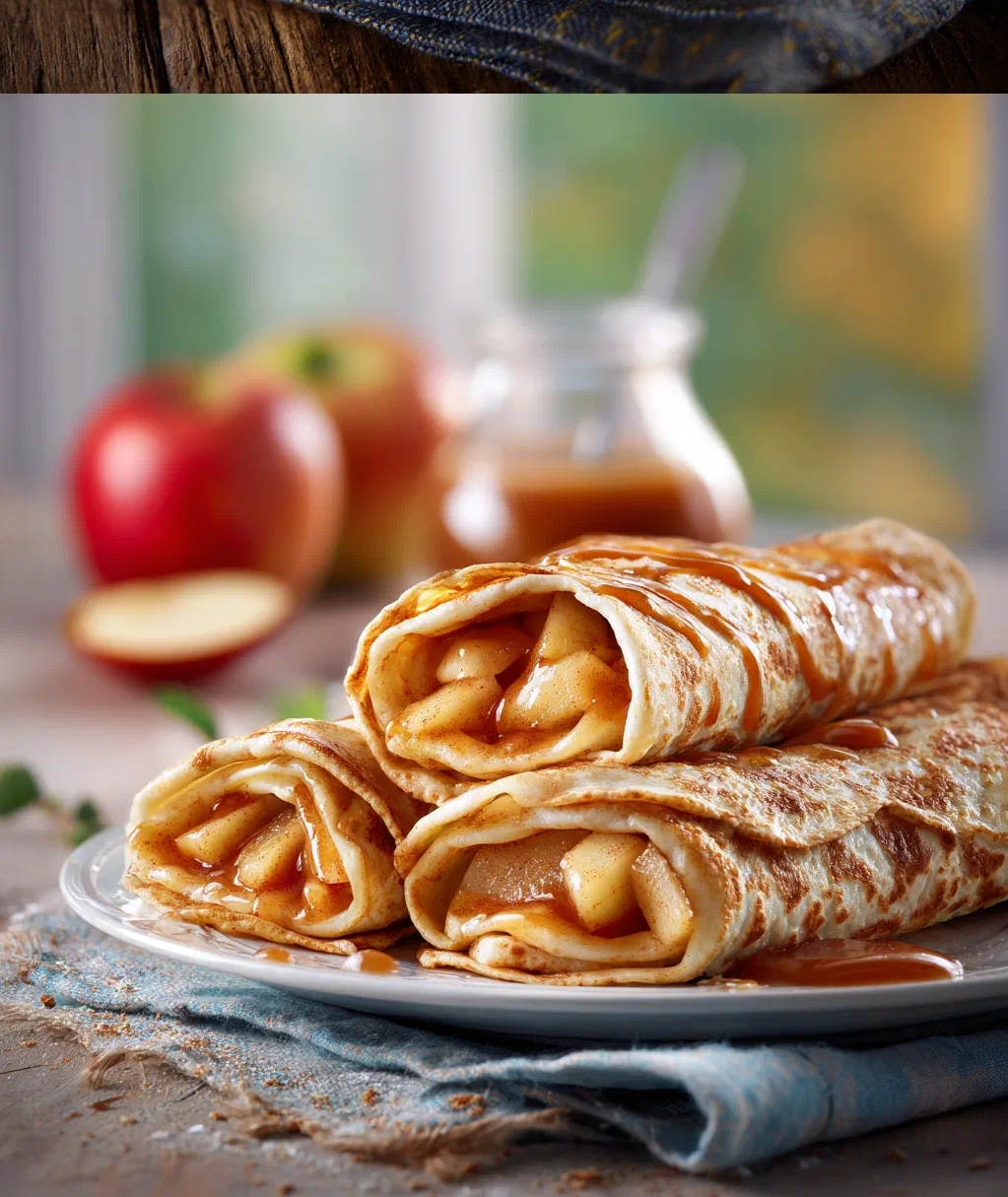 apple pie tortilla wraps with brown sugar butter