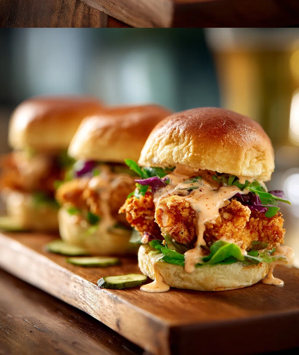 bang bang chicken sliders