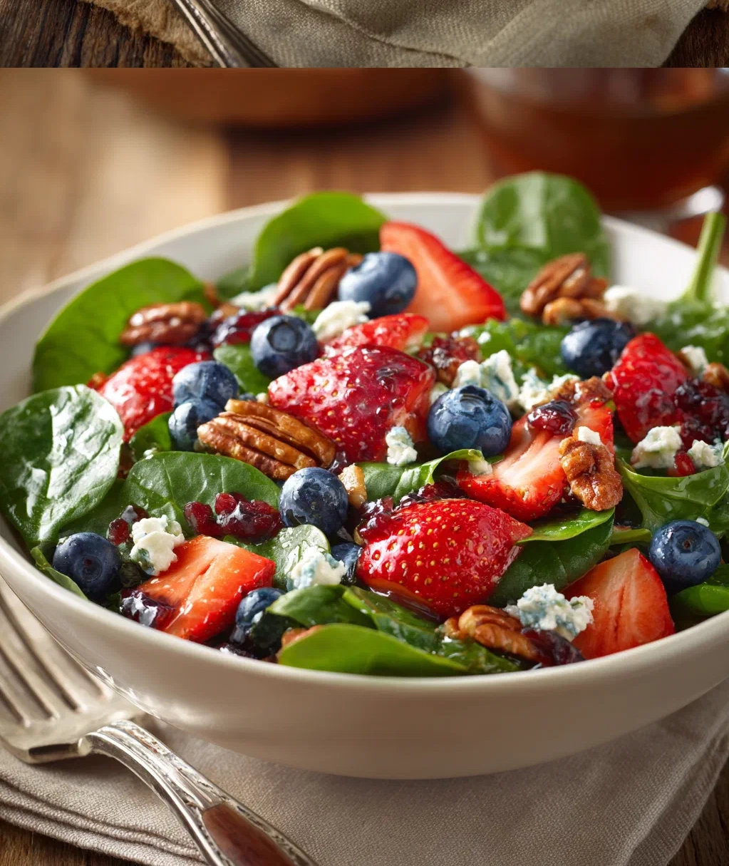 berry spinach salad