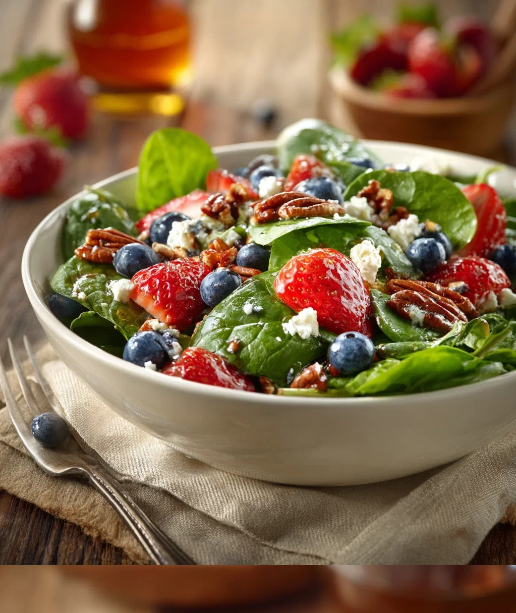 berry spinach salad