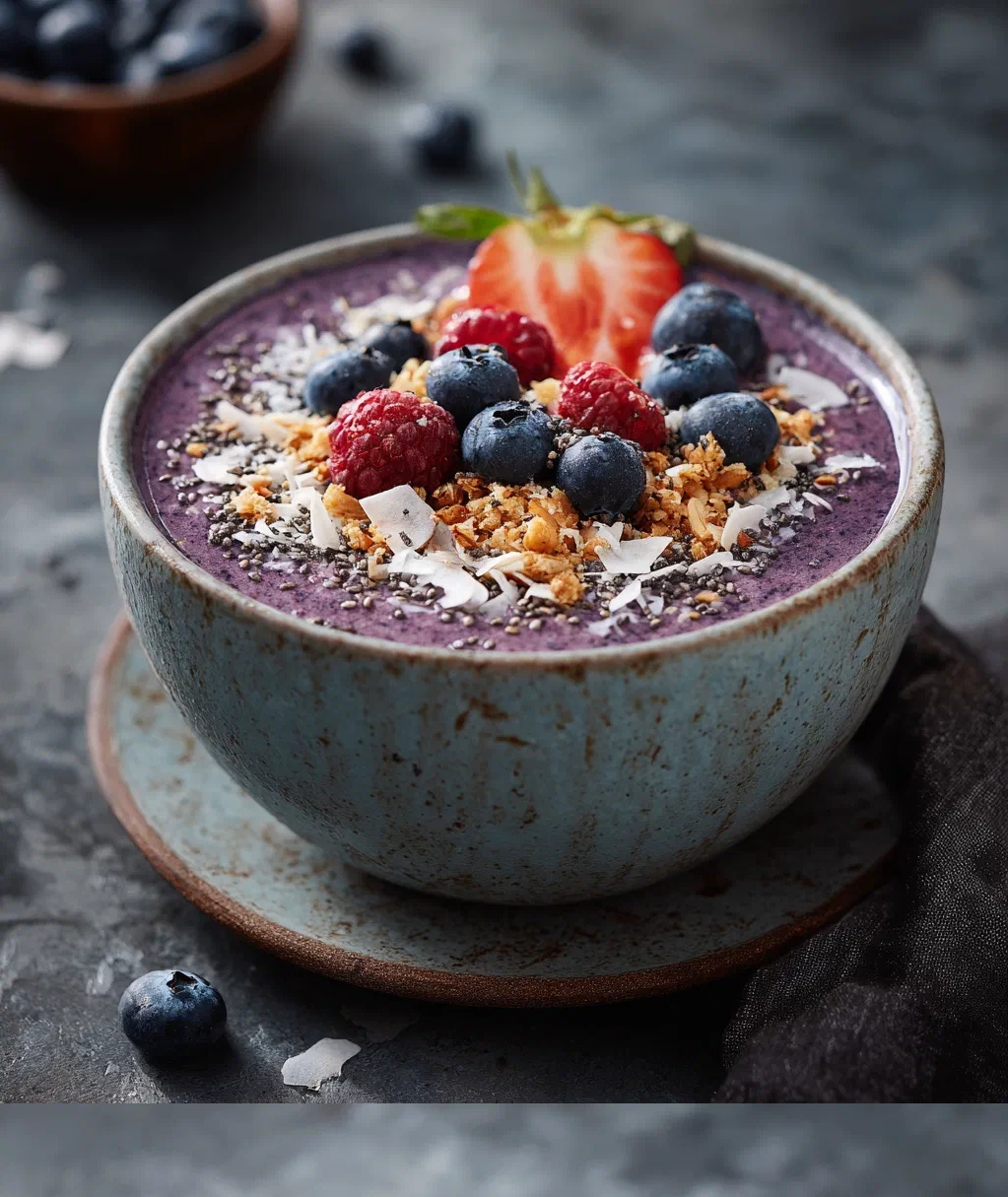 blueberry smoothie bowl