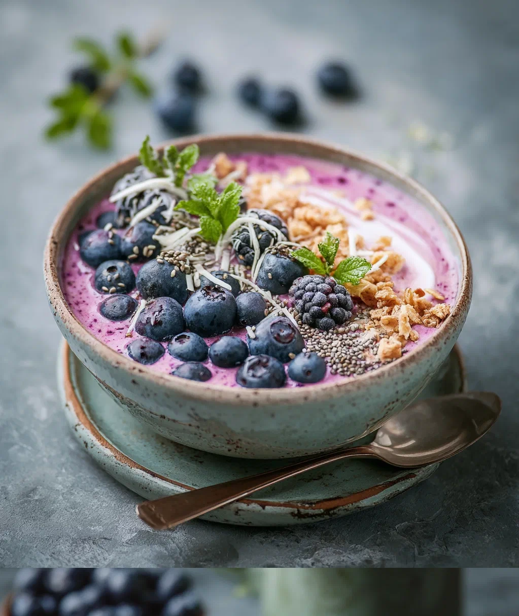blueberry smoothie bowl