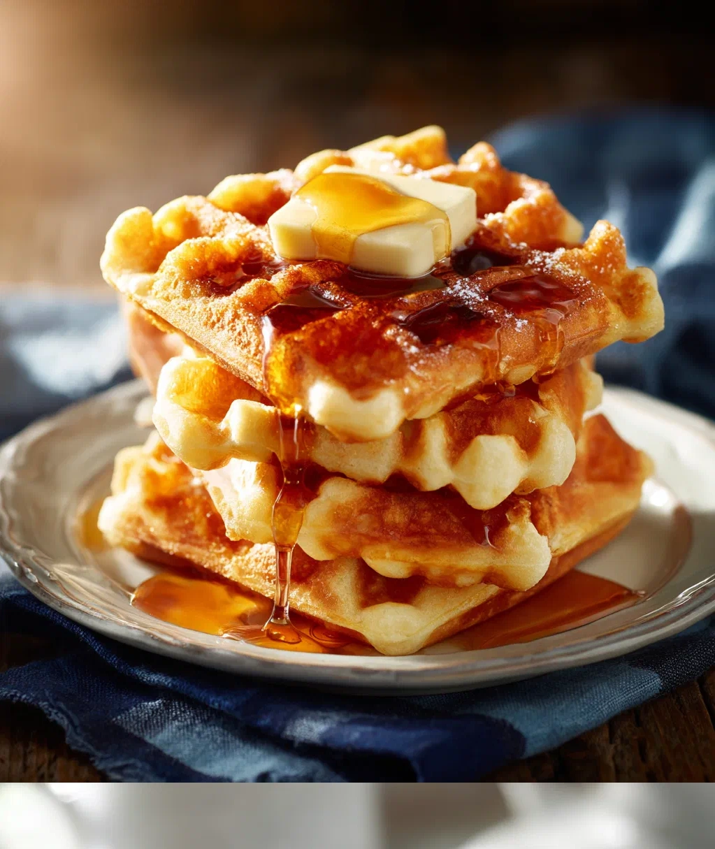 buttery belgian liege waffles