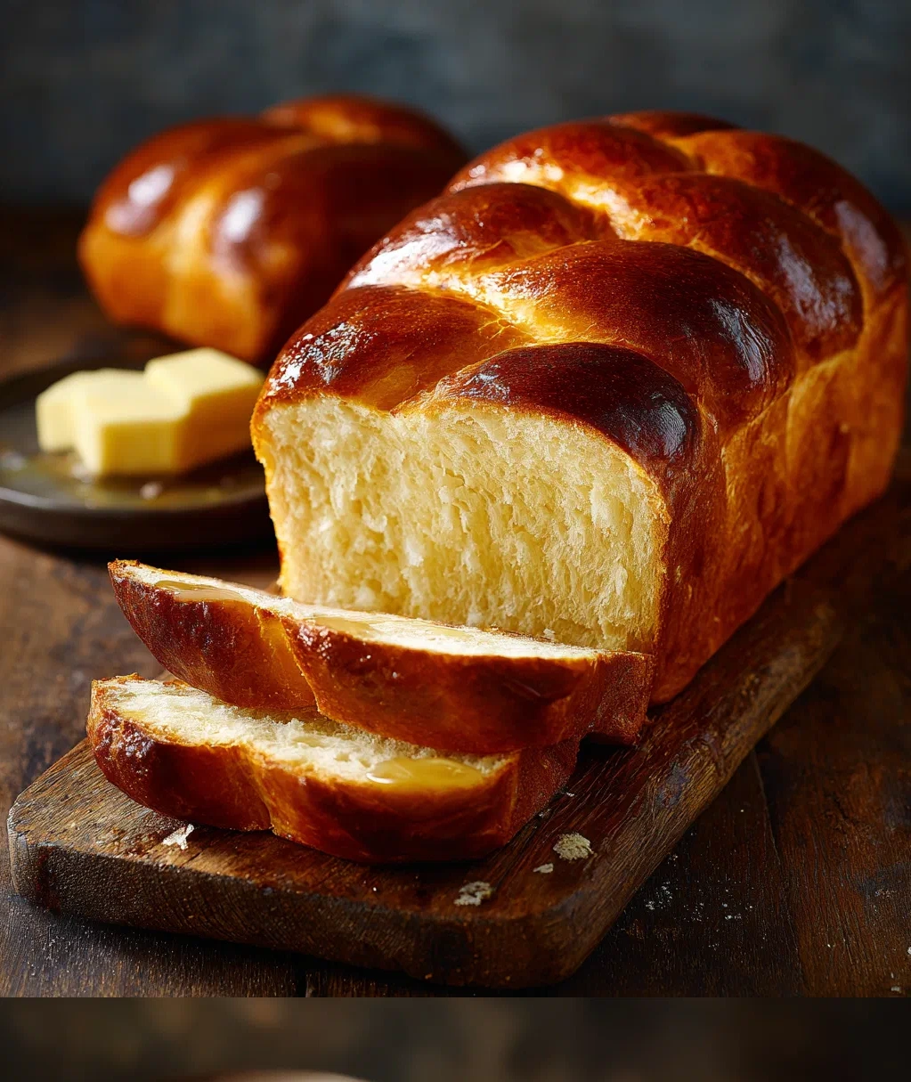 buttery brioche bread