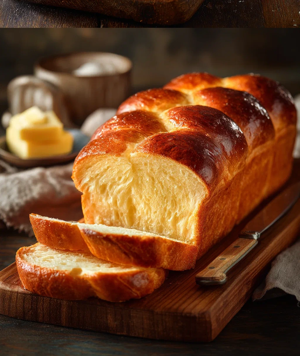buttery brioche bread