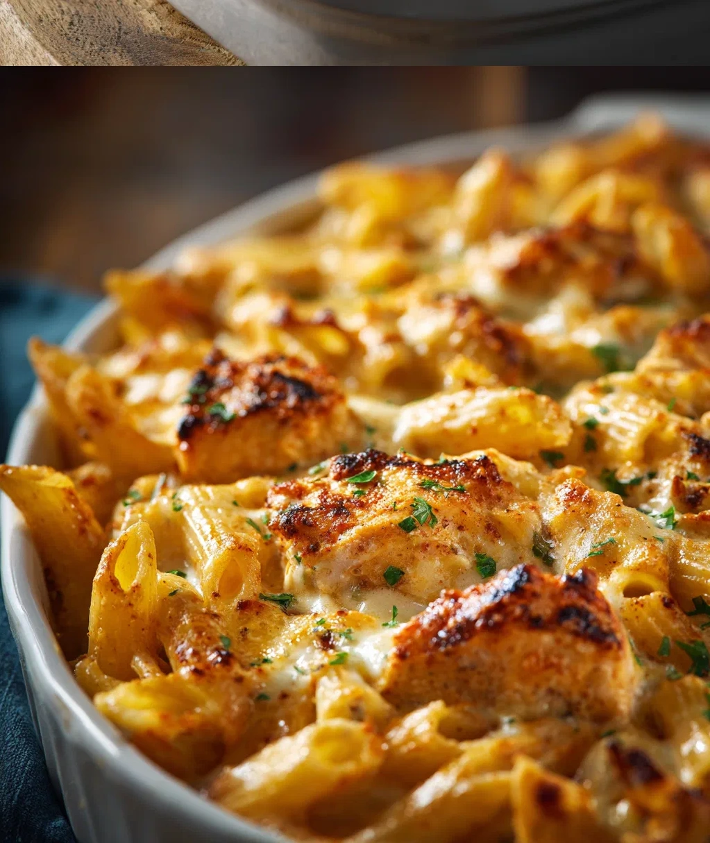 cajun cream cheese chicken pasta bake