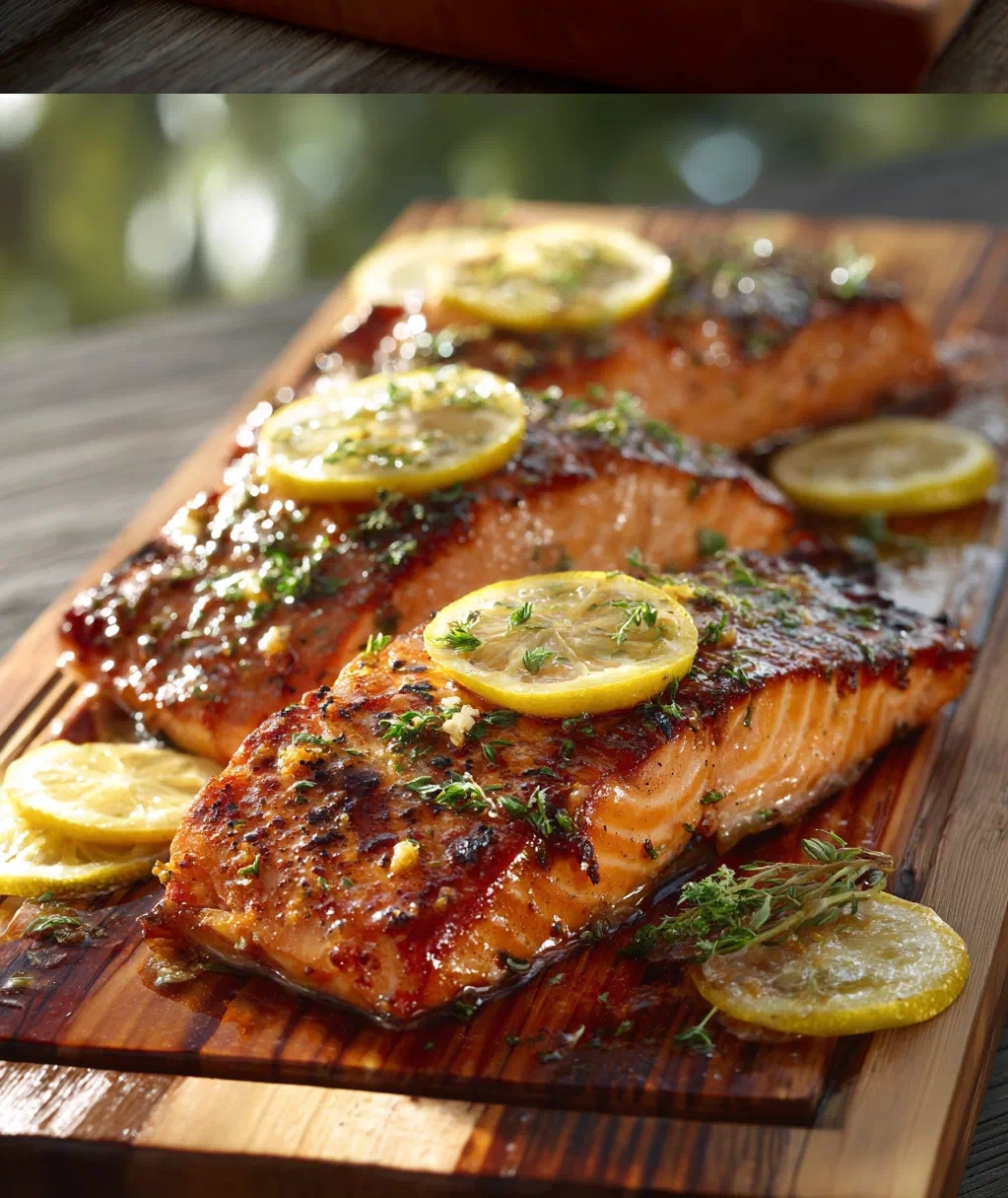 cedar plank salmon