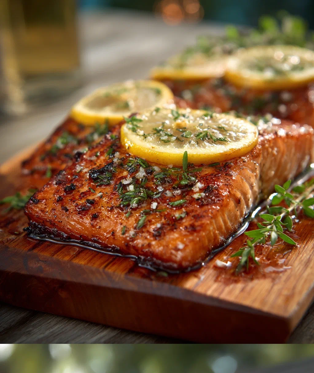 cedar plank salmon