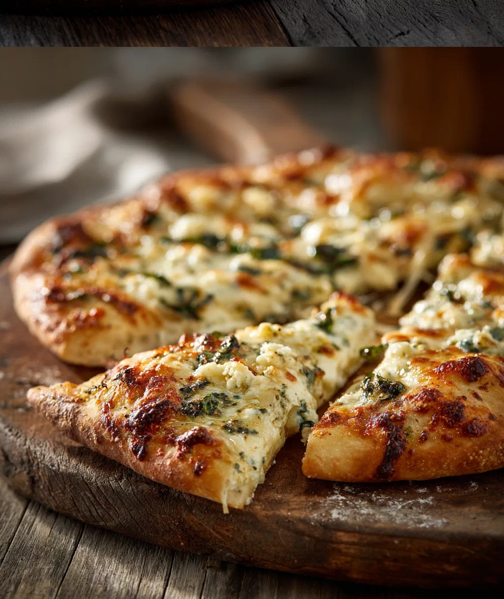 cheesy basil and garlic pizza