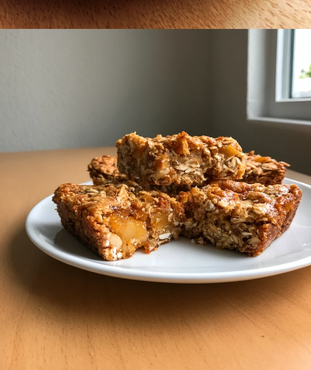 chewy apple cinnamon breakfast bars