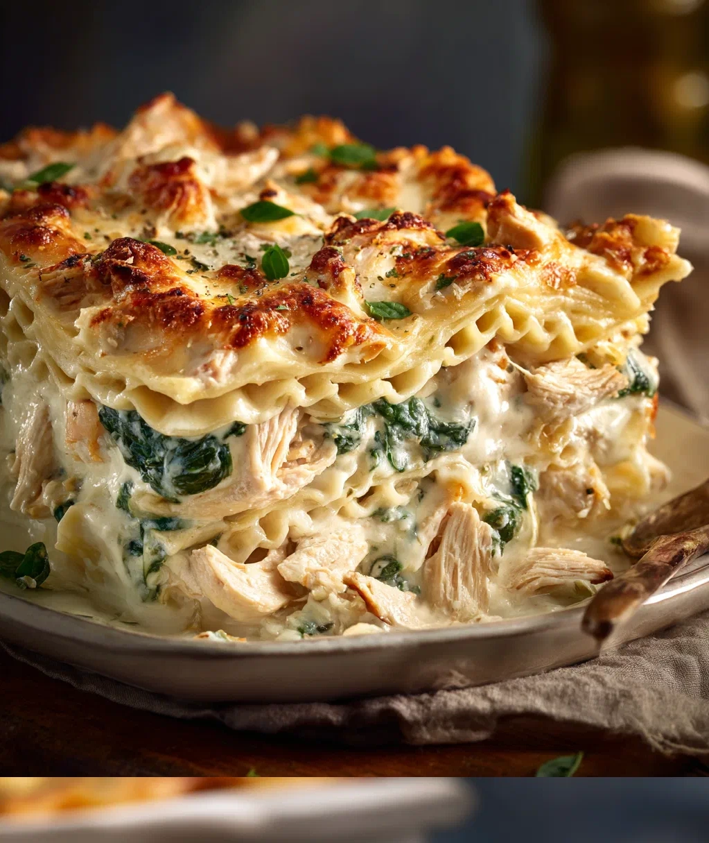 chicken alfredo lasagna