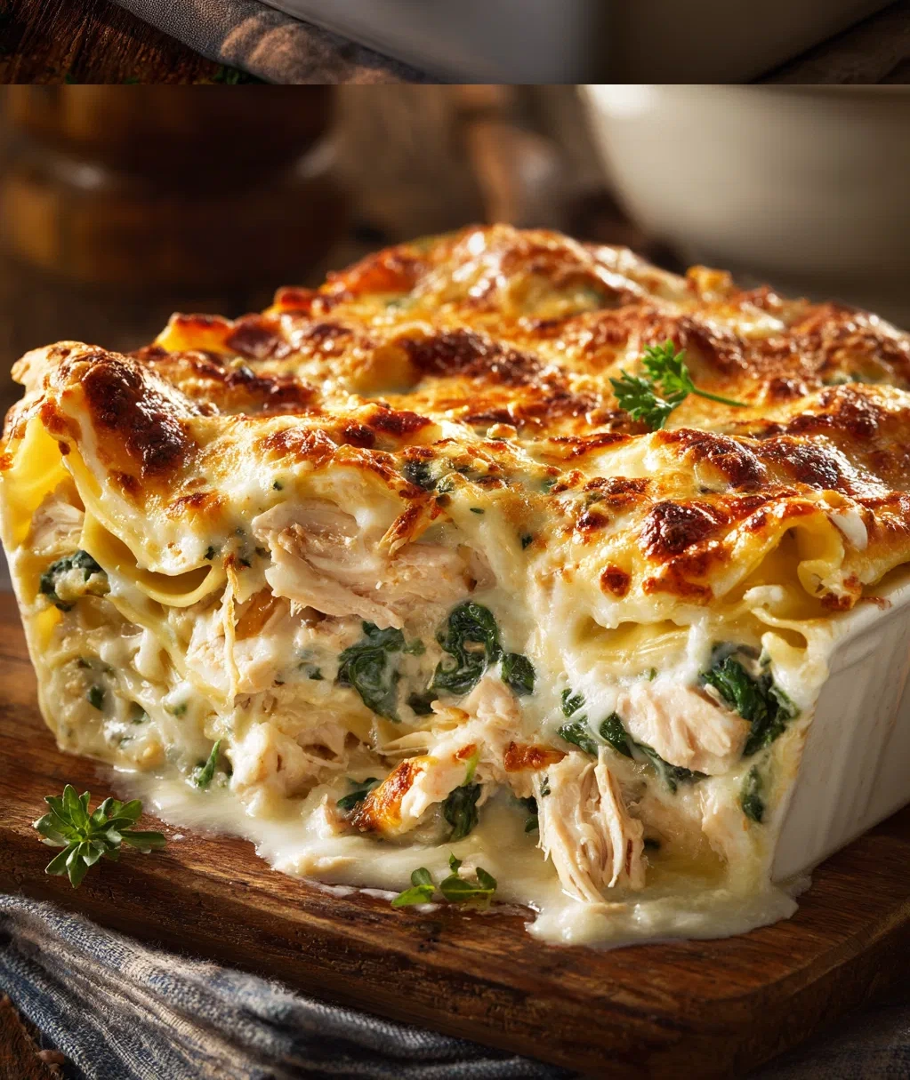 chicken alfredo lasagna