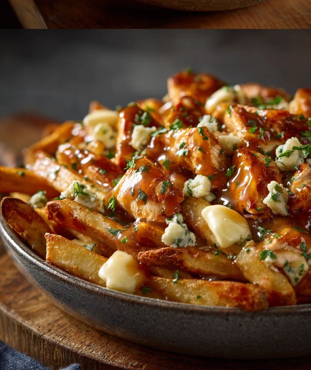 chicken and cheese poutine