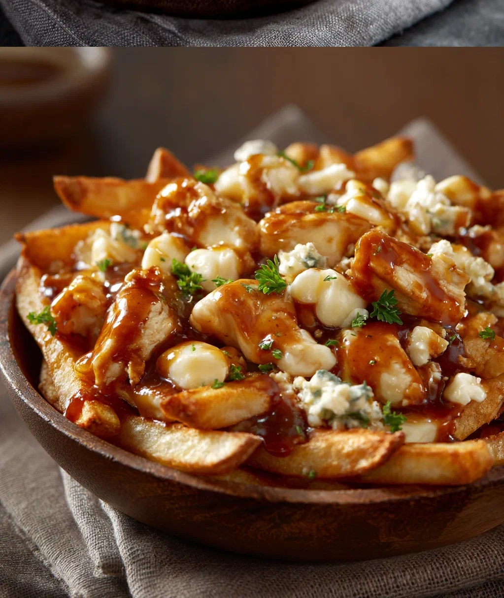 chicken and cheese poutine