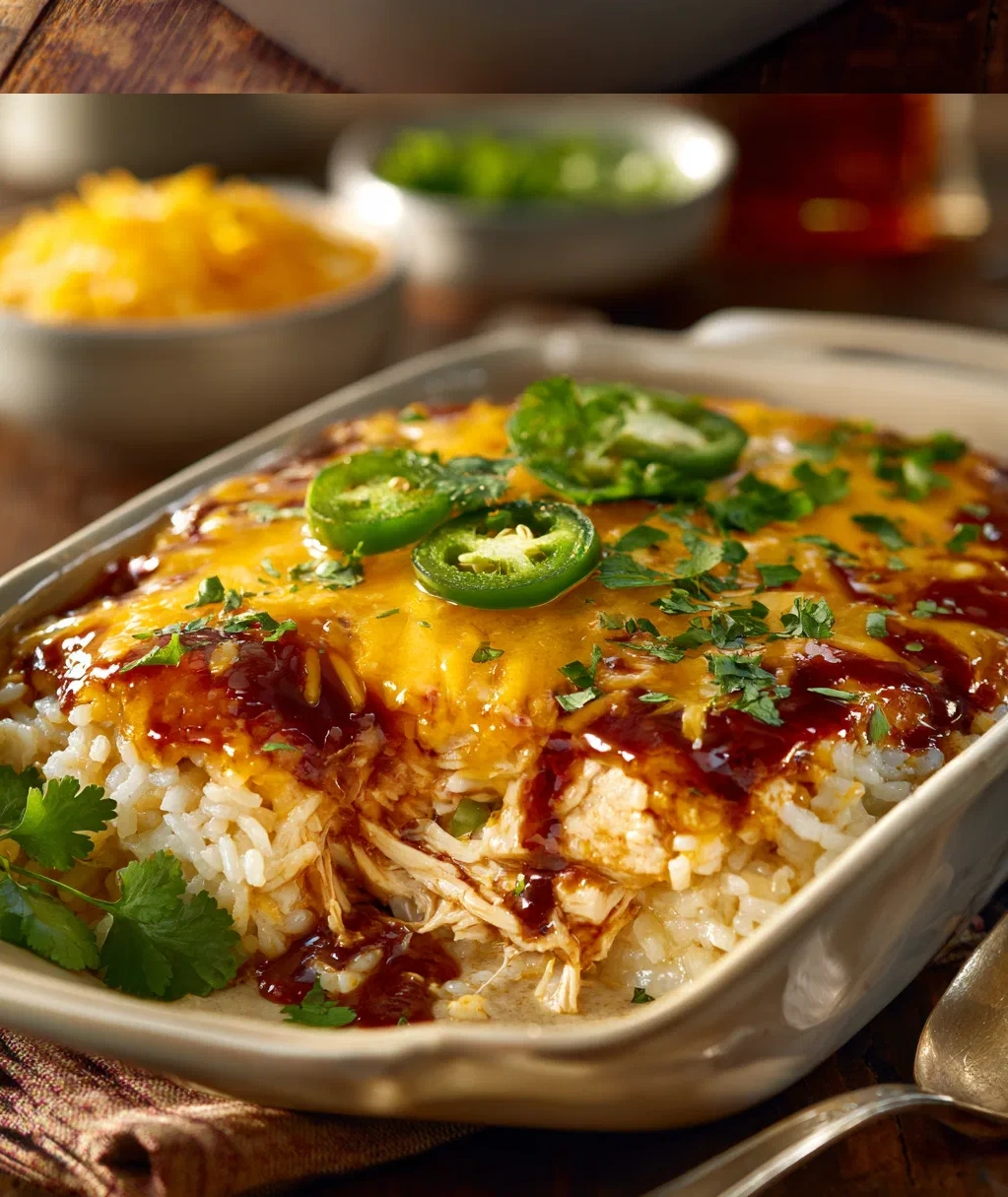 chicken enchilada rice casserole