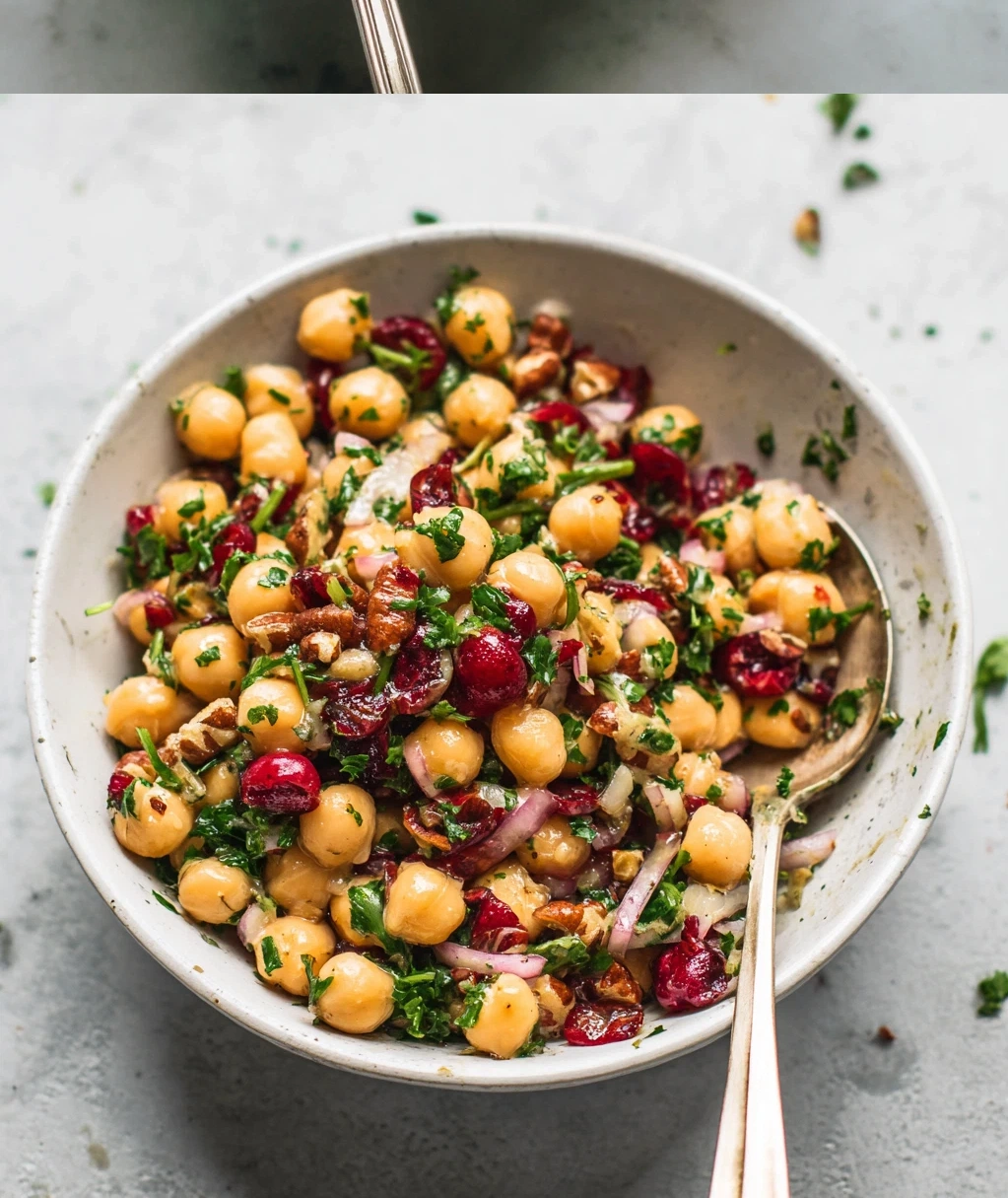 chickpea cranberry salad