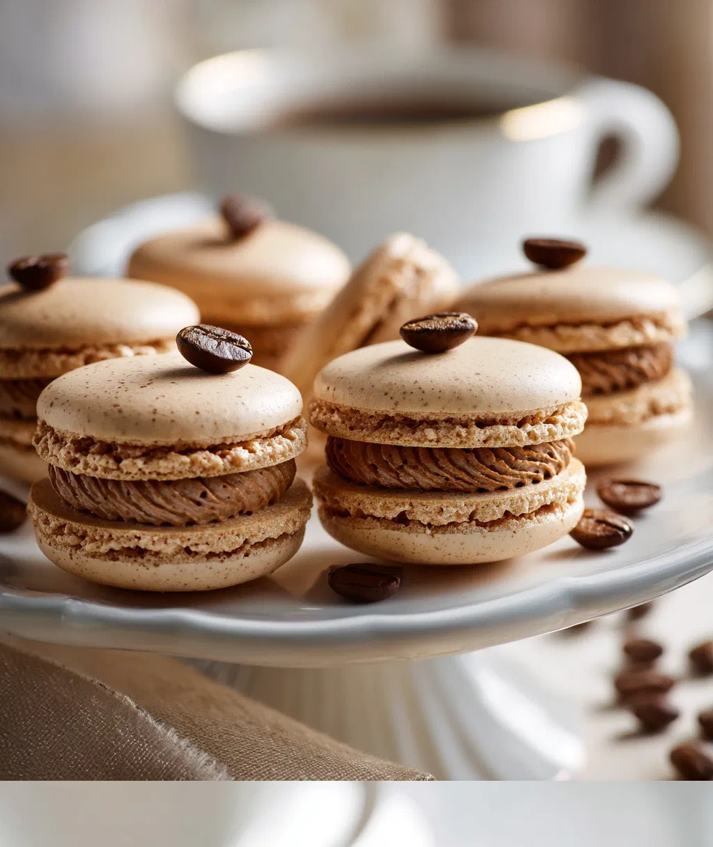 coffee macarons