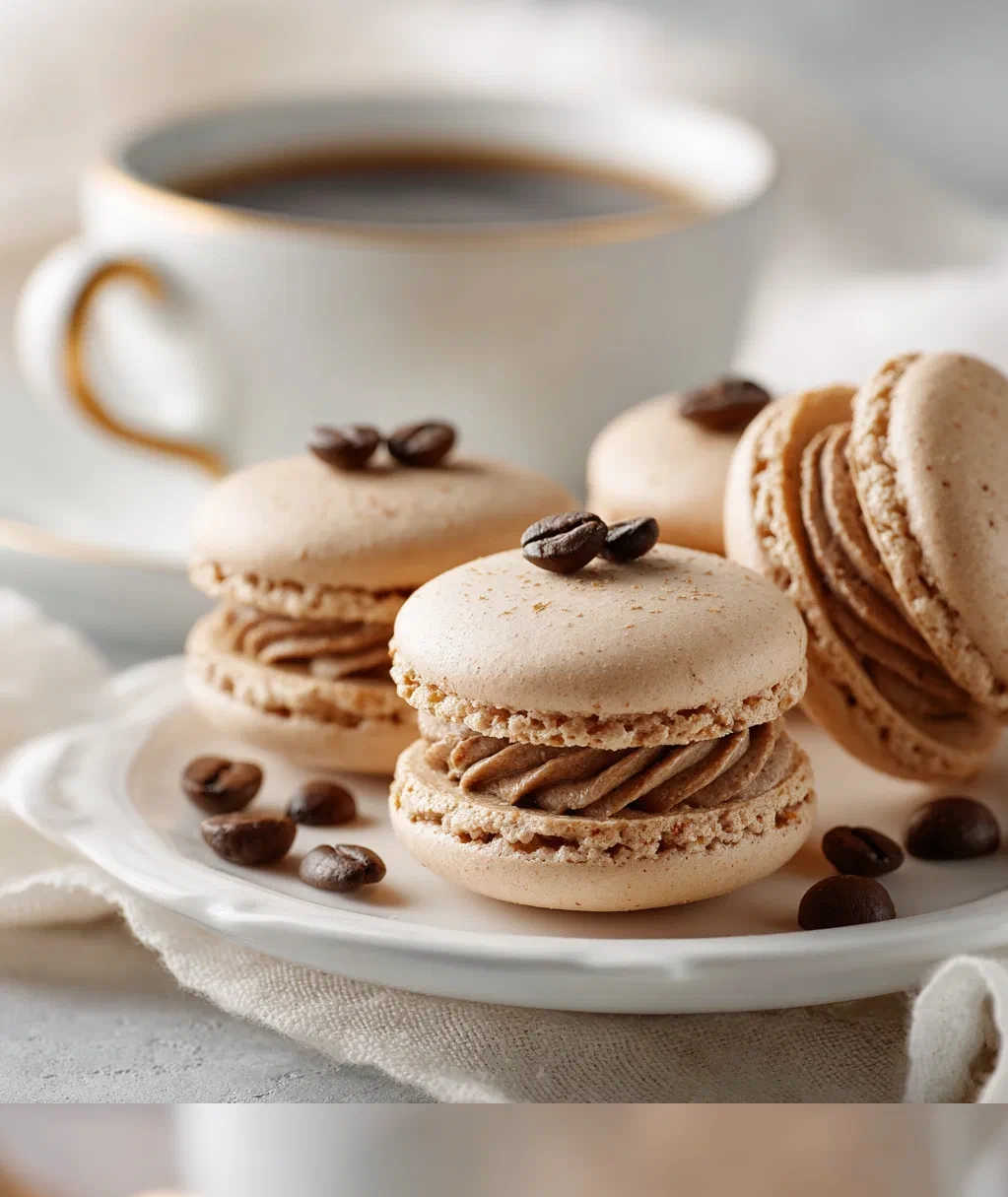 coffee macarons