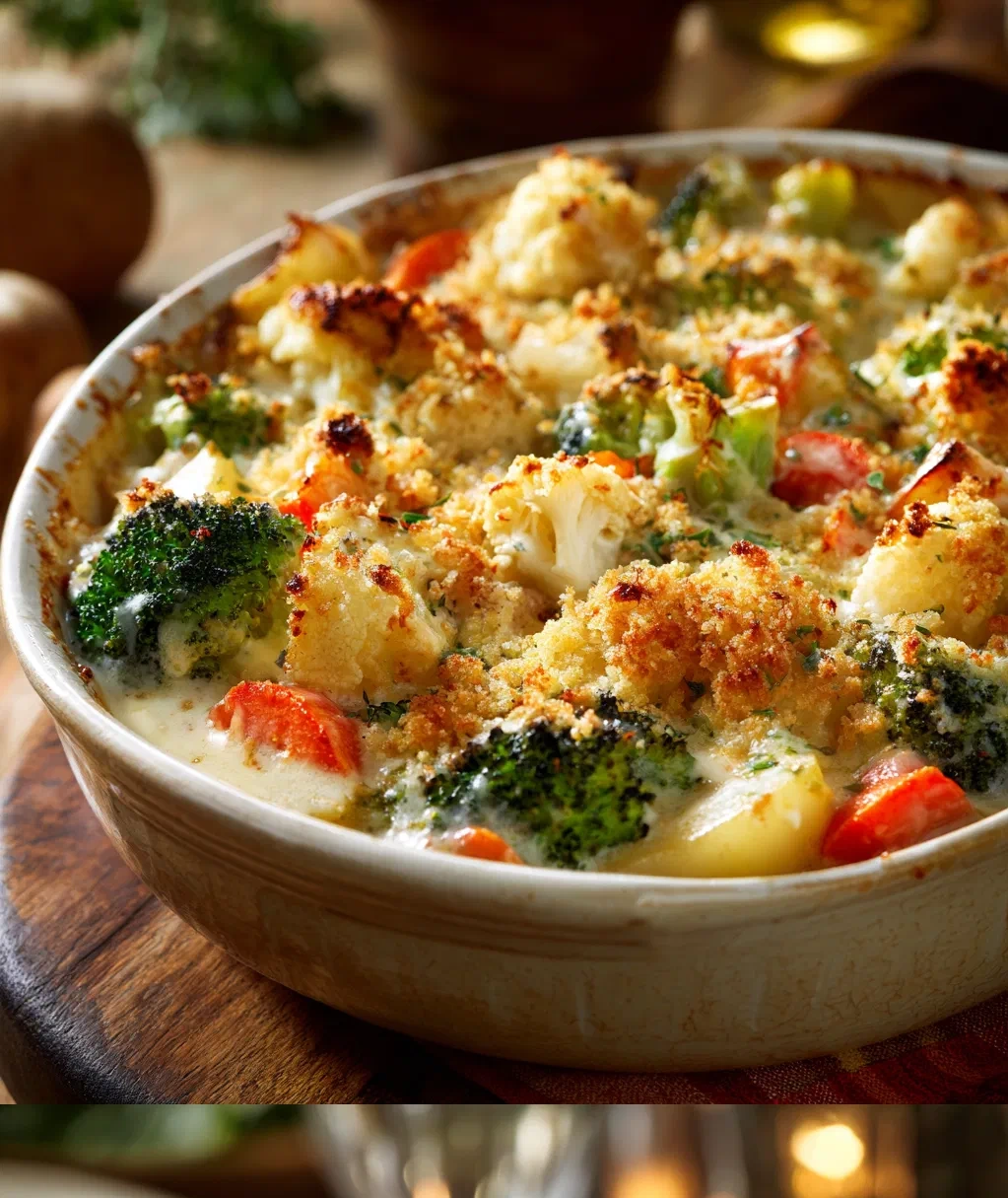 creamy winter vegetable casserole