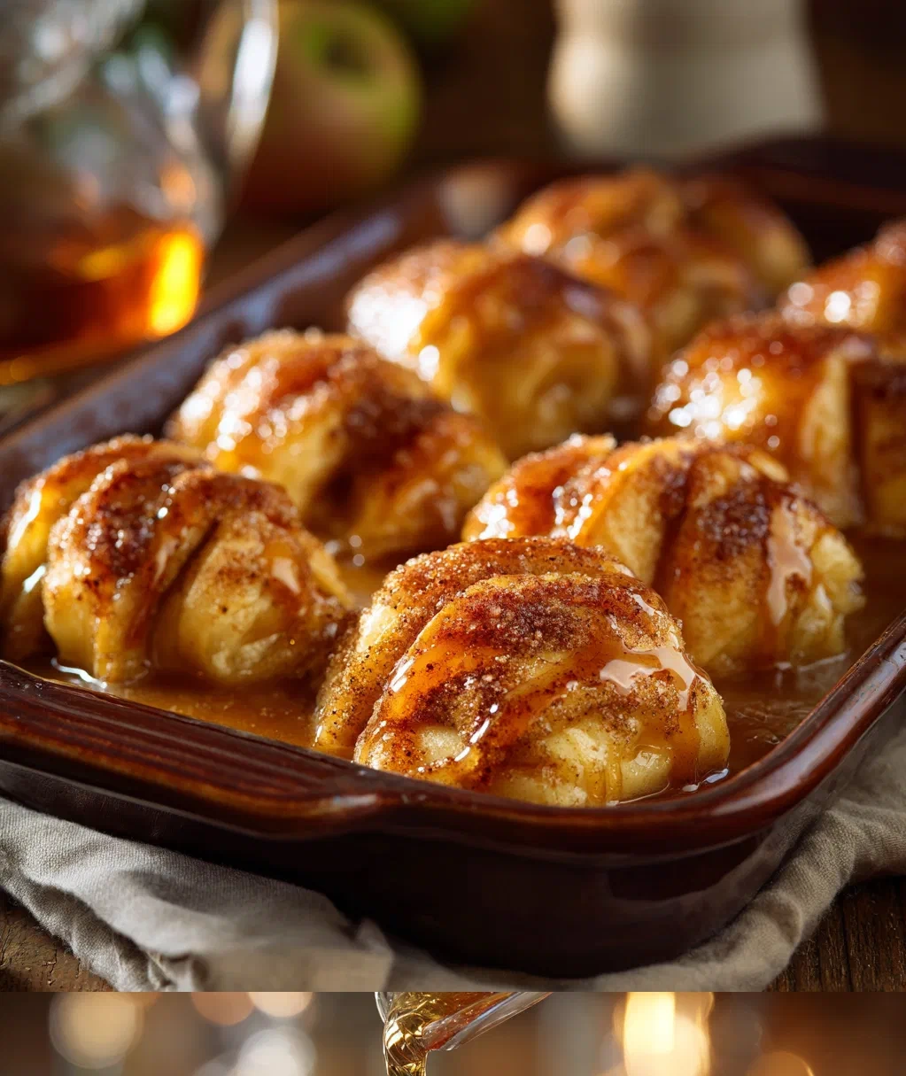 crescent roll apple dumplings
