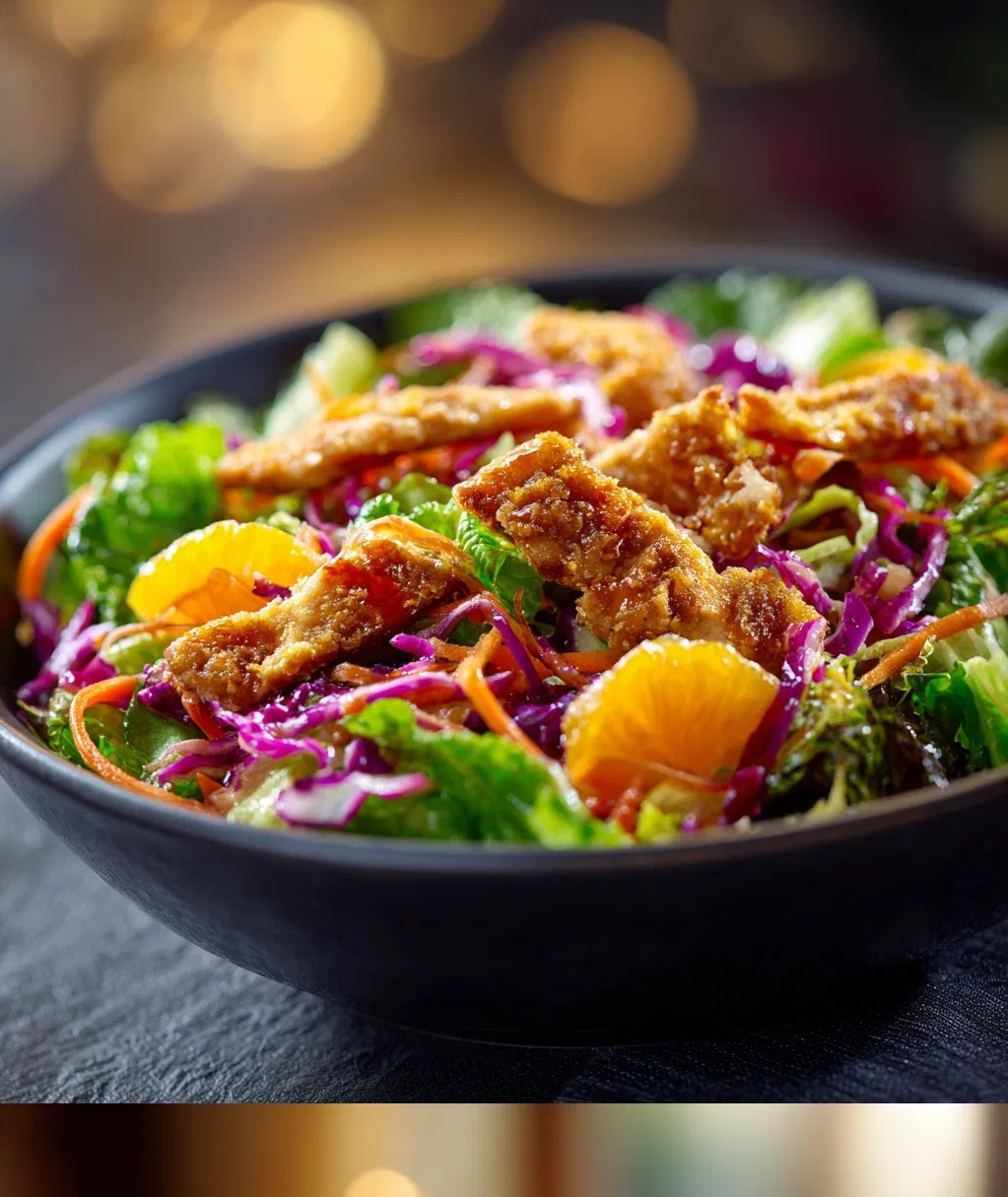crispy asian chicken salad