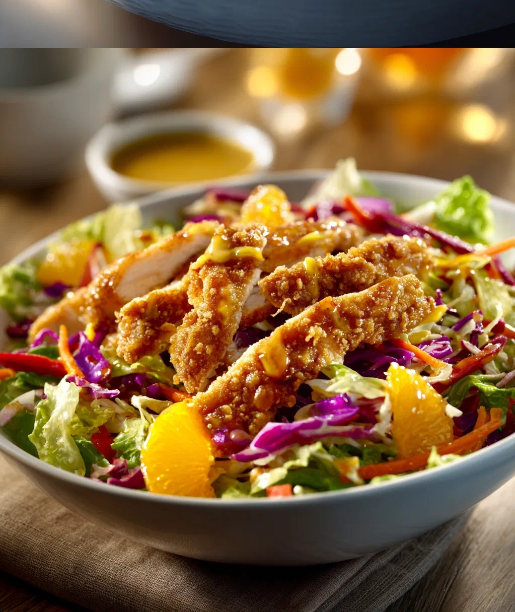 crispy asian chicken salad