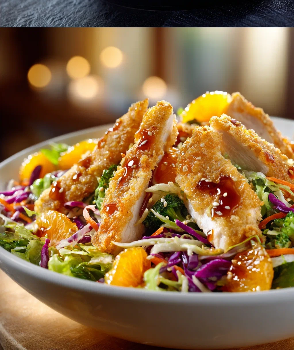 crispy asian chicken salad