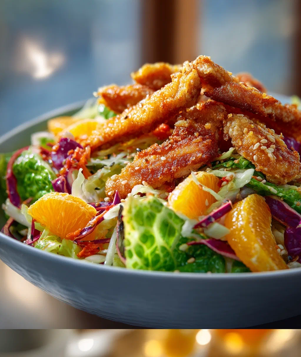 crispy asian chicken salad
