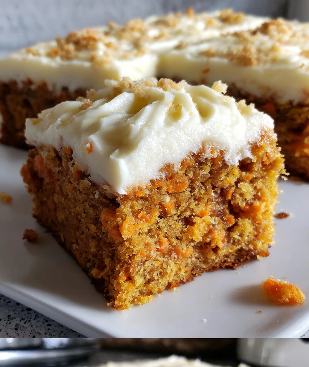 decadent carrot cake bars with cream cheese frosting