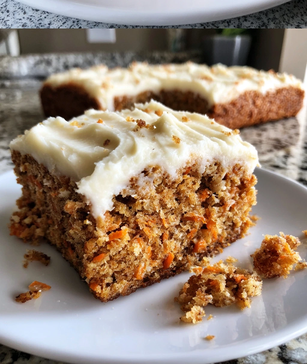 decadent carrot cake bars with cream cheese frosting
