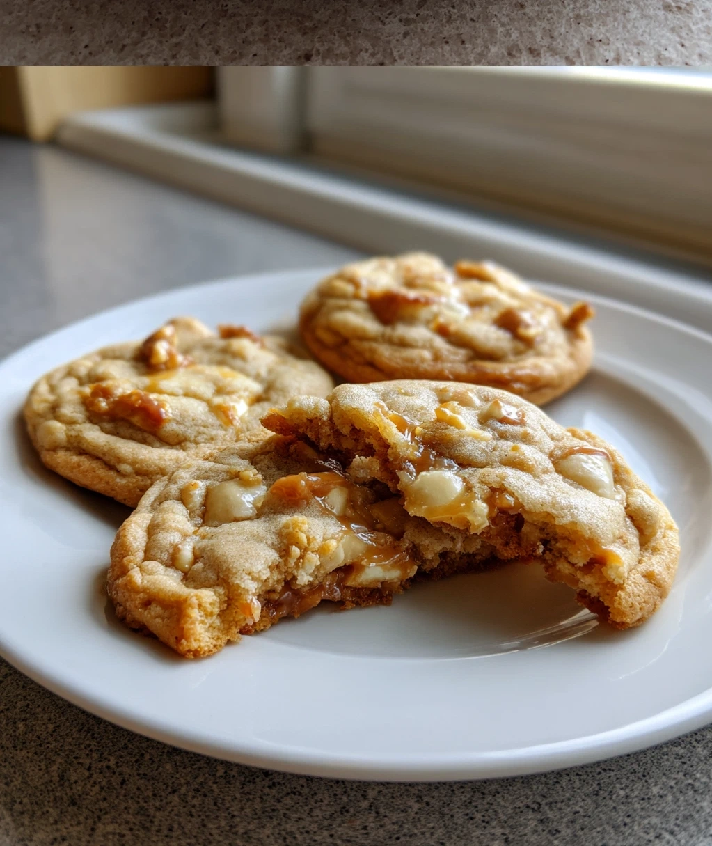 easy caramel apple cookies