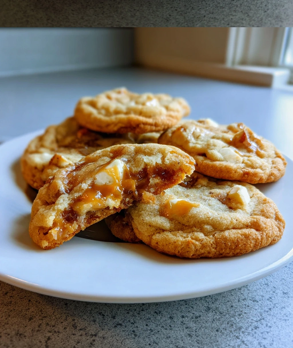 easy caramel apple cookies
