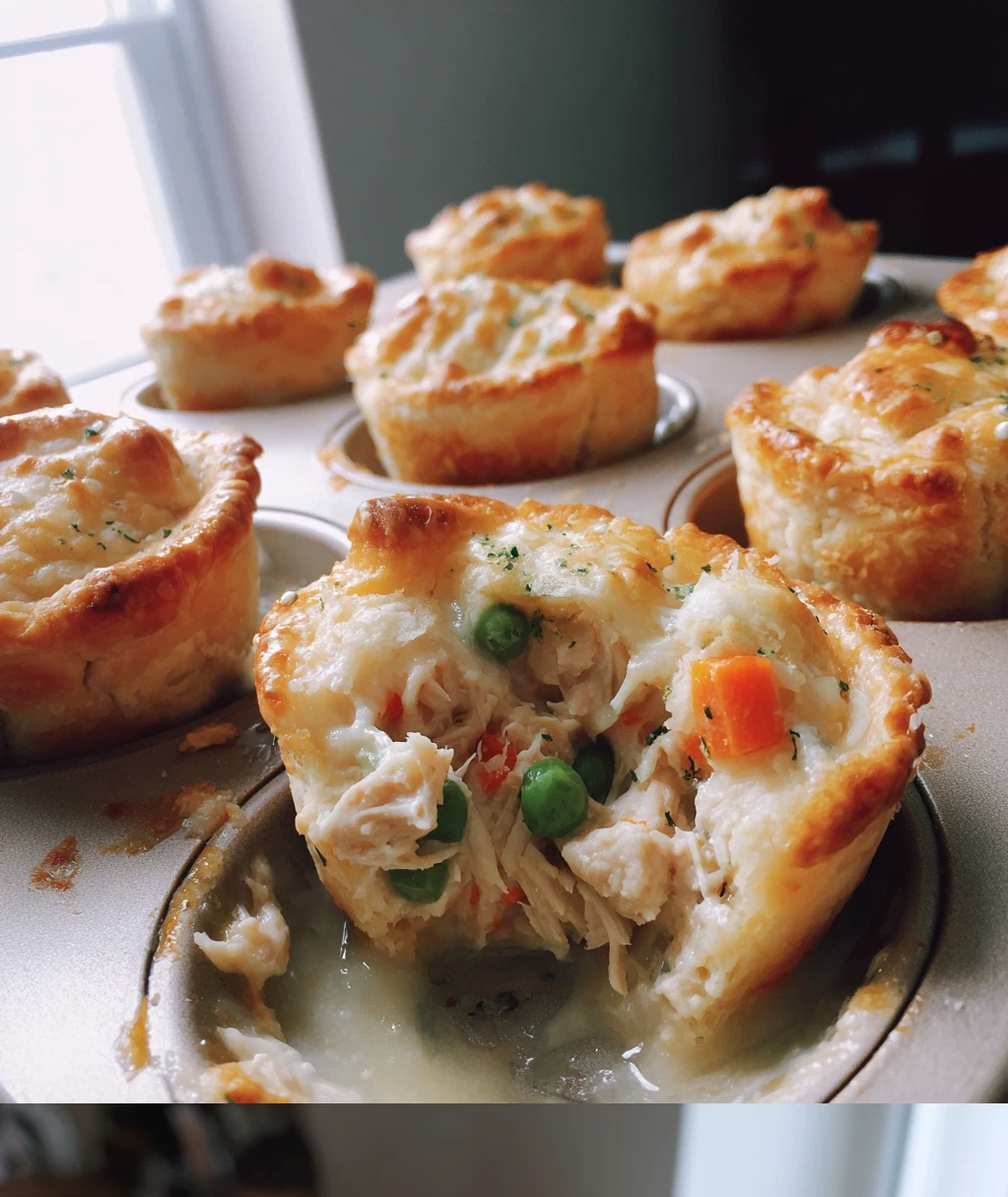 easy chicken pot pie bites
