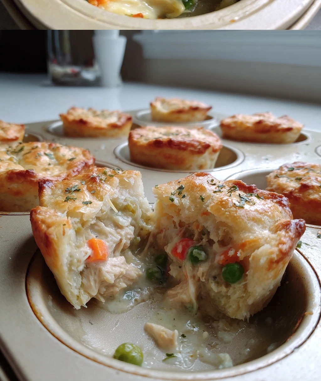 easy chicken pot pie bites