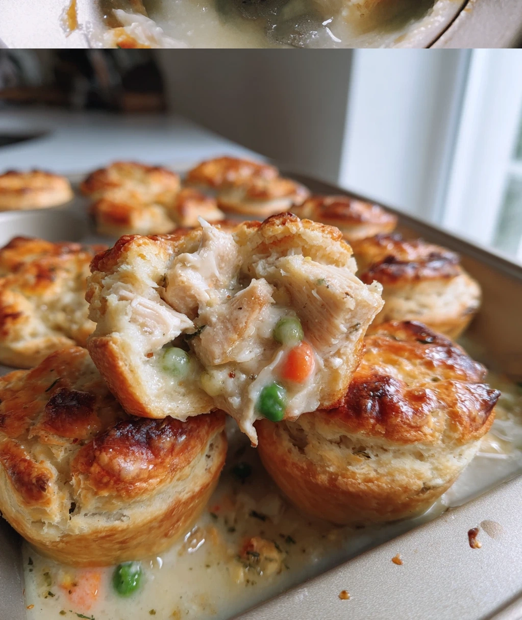 easy chicken pot pie bites