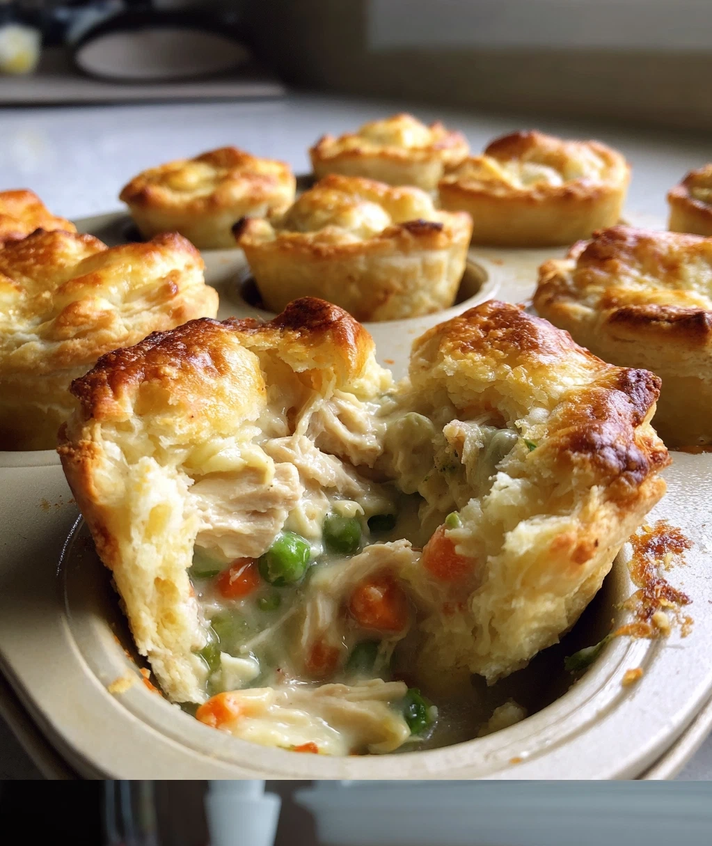 easy chicken pot pie bites