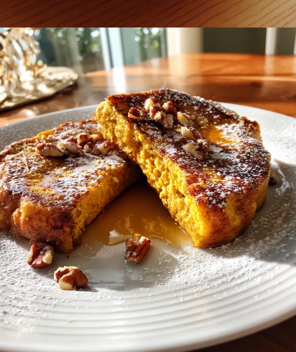 fall pumpkin french toast breakfast