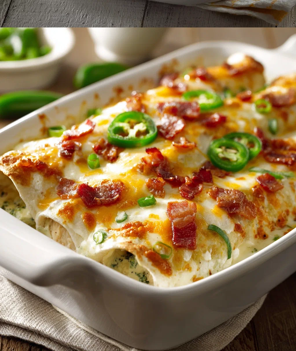 jalapeno popper cheesy chicken enchiladas