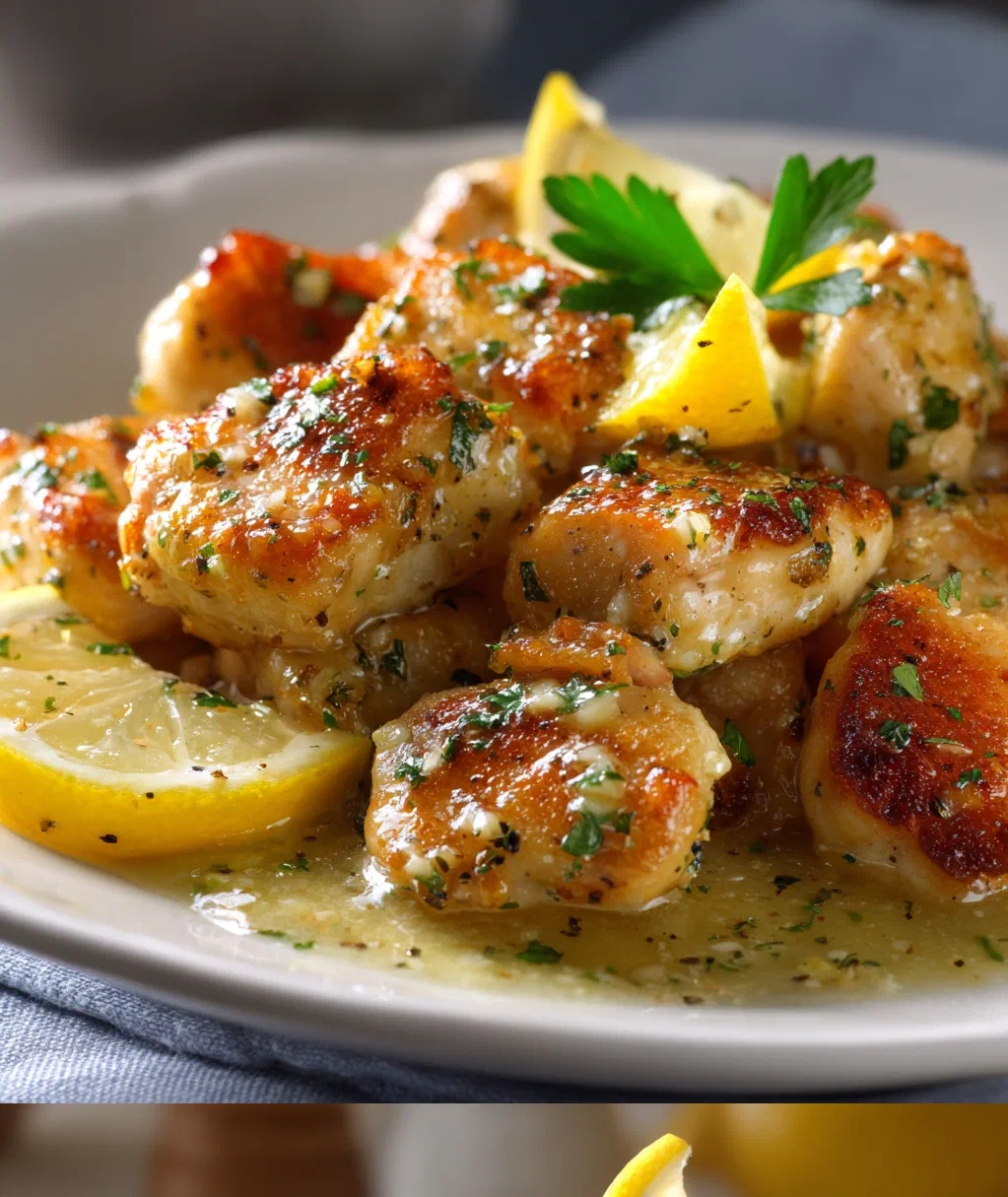 lemon garlic chicken bites
