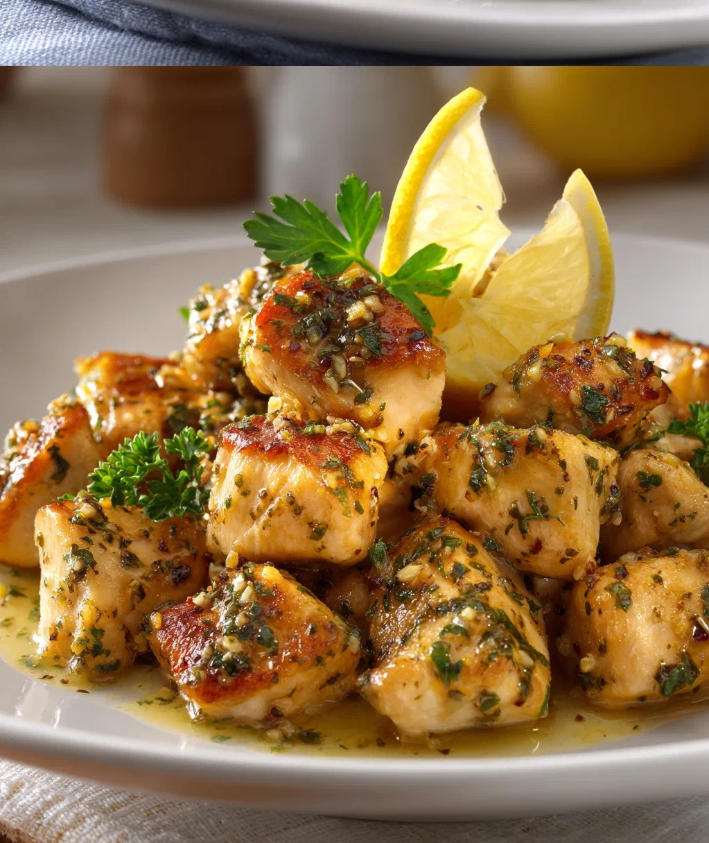 lemon garlic chicken bites