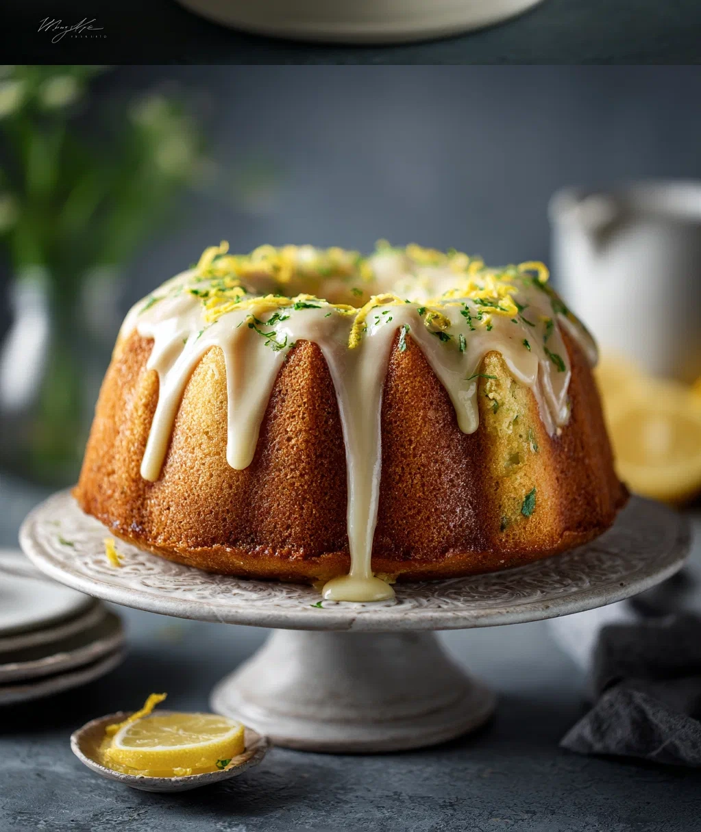 lemon zucchini bundt cake