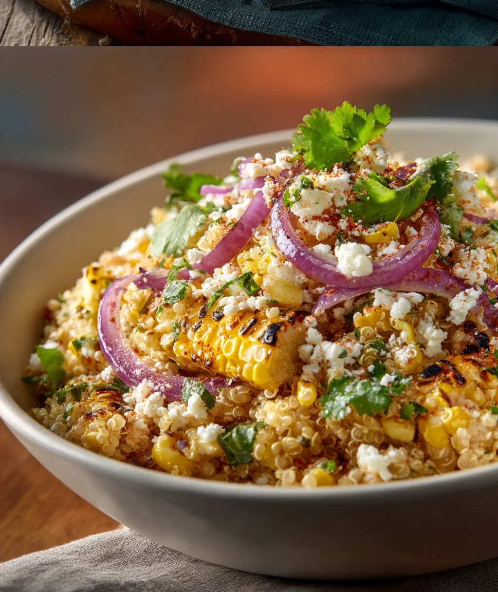 mexican street corn quinoa salad