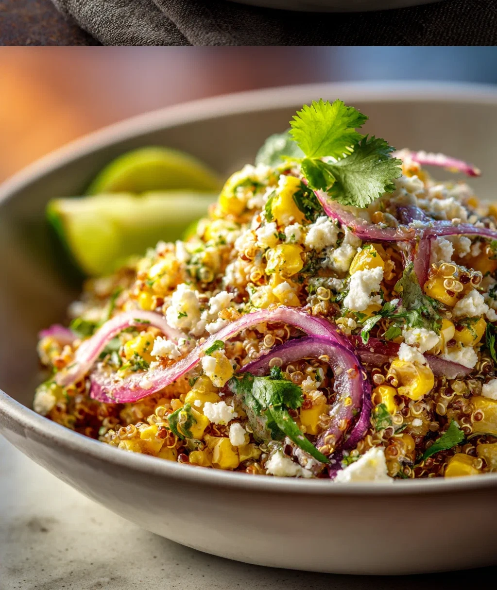 mexican street corn quinoa salad