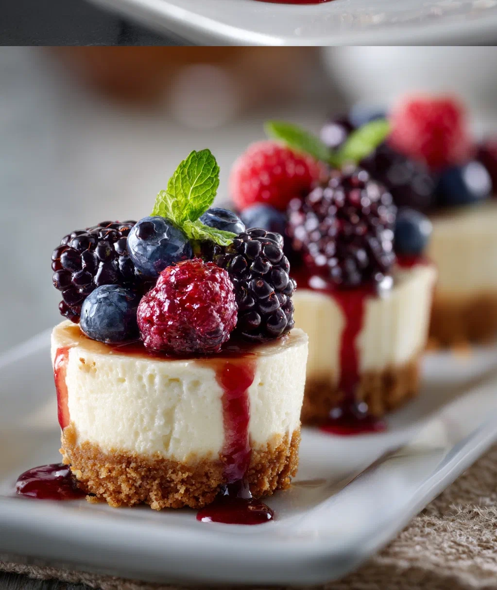 no bake mini cheesecakes