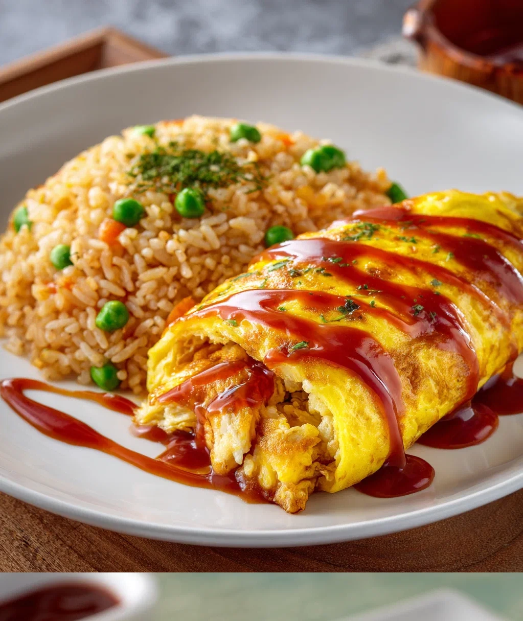 omurice japanese rice omelet