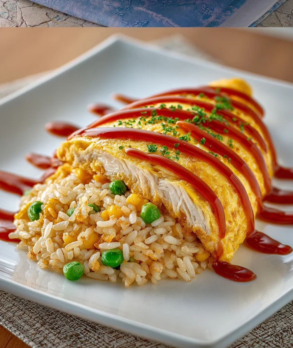 omurice japanese rice omelet