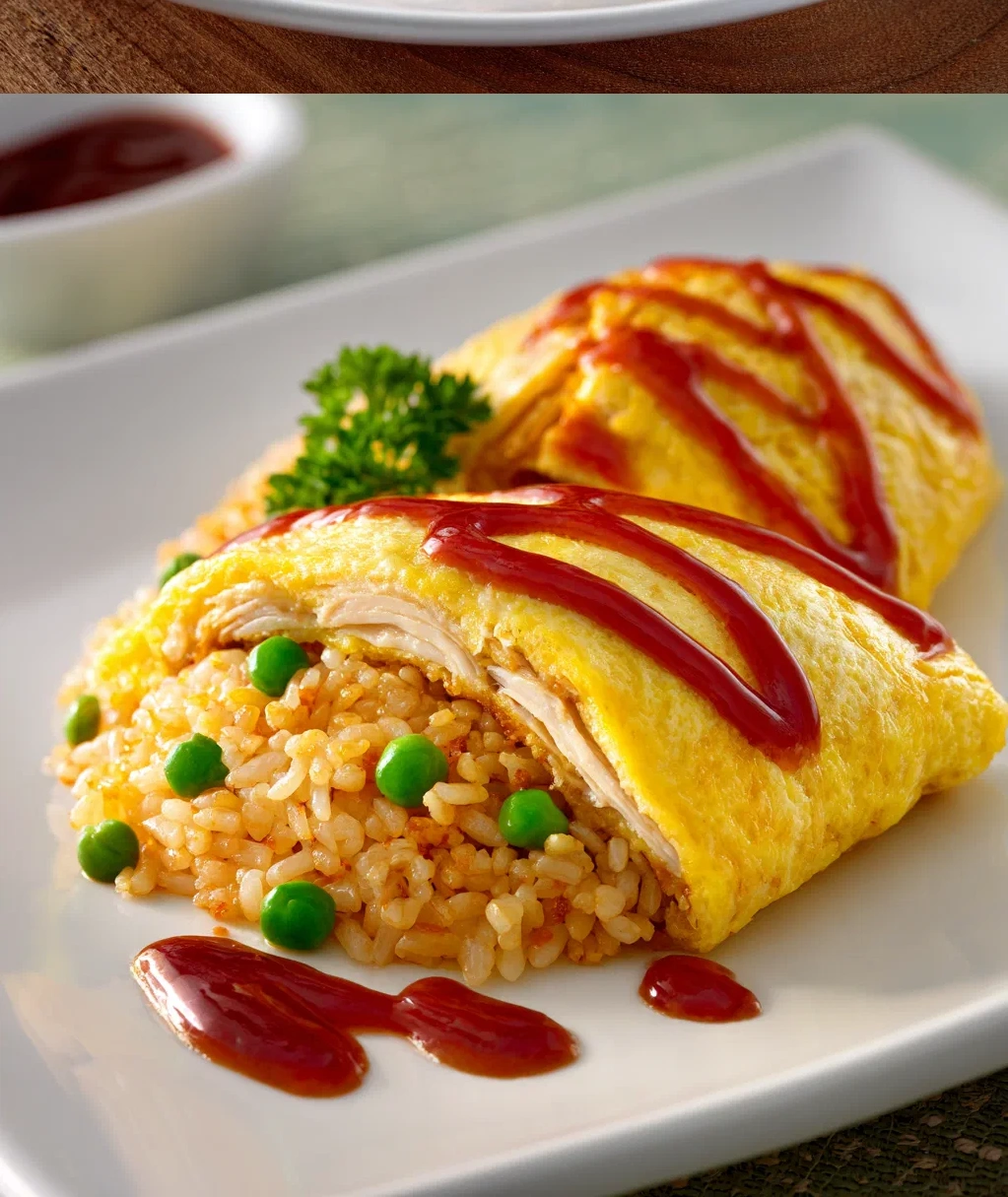 omurice japanese rice omelet