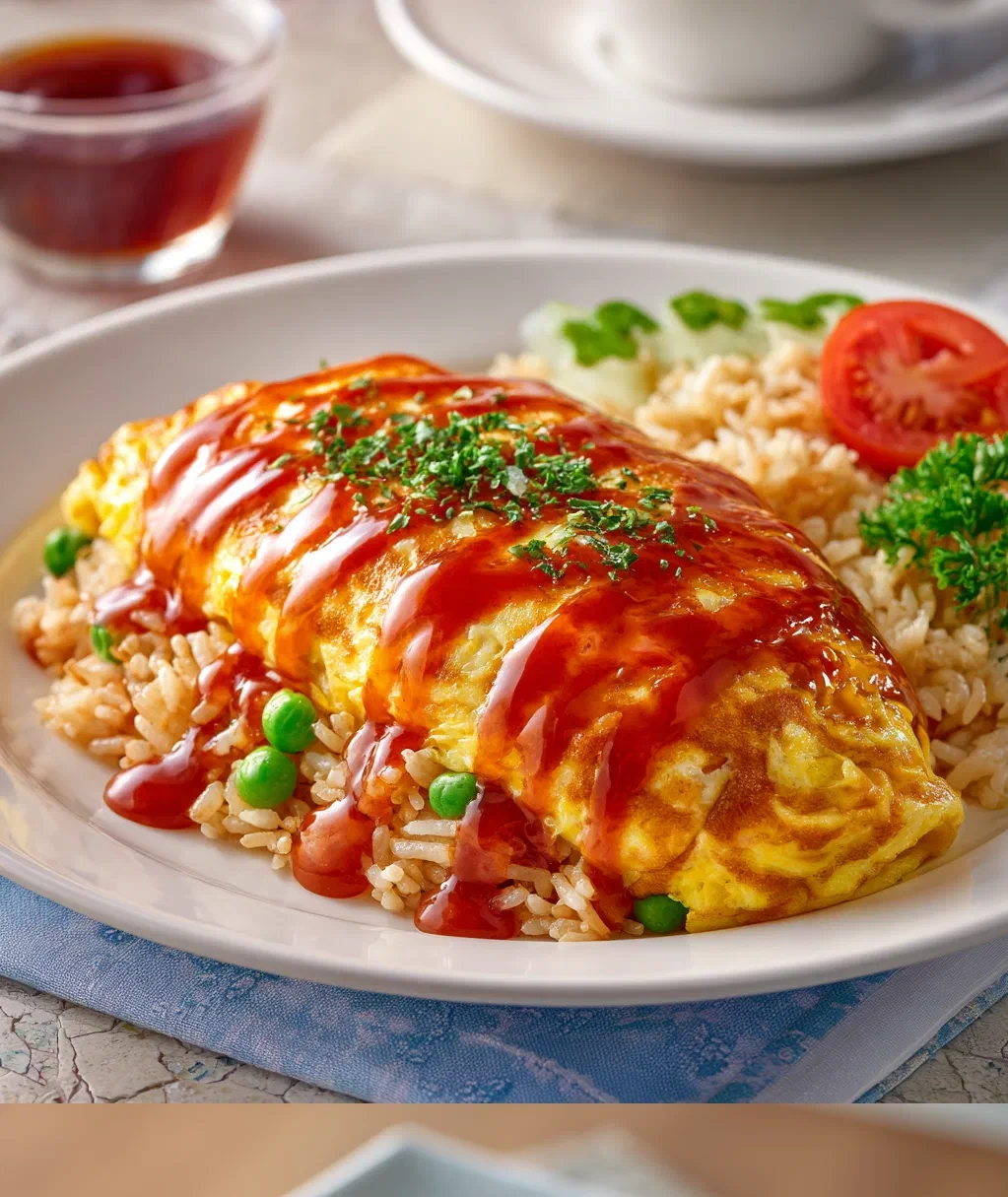 omurice japanese rice omelet